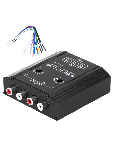 Convertidor de Impedancia RCA XHIKOWAT 4 Canales 12V