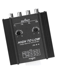 Convertidor de Impedancia RCA XHIKOWAT 4 Canales 12V 2