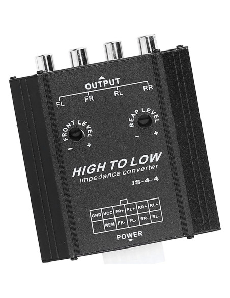 Convertidor de Impedancia RCA XHIKOWAT 4 Canales 12V