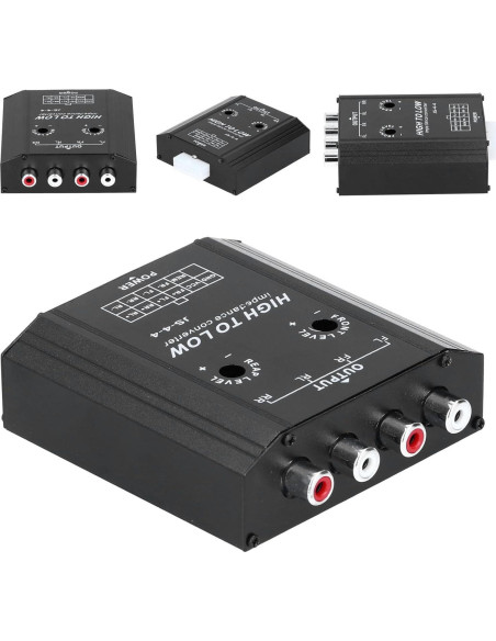 Convertidor de Impedancia RCA XHIKOWAT 4 Canales 12V
