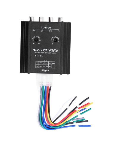 Convertidor de Impedancia RCA XHIKOWAT 4 Canales 12V