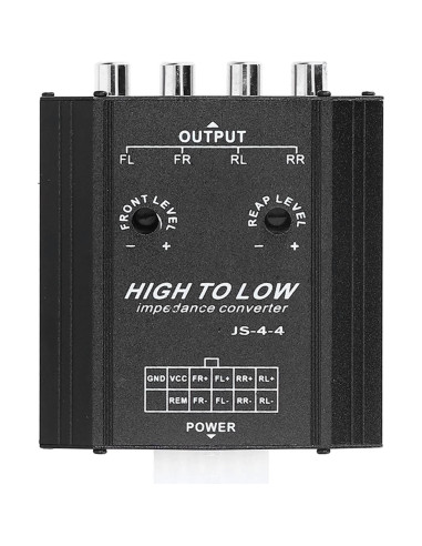 Convertidor de Impedancia RCA XHIKOWAT 4 Canales 12V