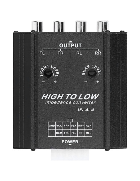 Convertidor de Impedancia RCA XHIKOWAT 4 Canales 12V