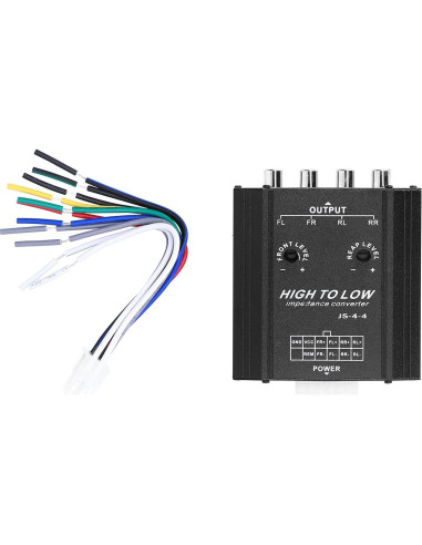 Convertidor de Impedancia RCA XHIKOWAT 4 Canales 12V