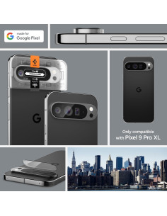 Protector de Pantalla Lente Cámara Spigen GlasTR EZ Fit Google Pixel 9 Pro XL - 2 Unidades 2