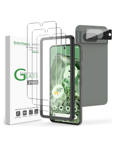 Protector de Pantalla Vidrio Templado amFilm para Google Pixel 8