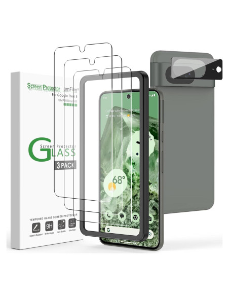 Protector de Pantalla Vidrio Templado amFilm para Google Pixel 8