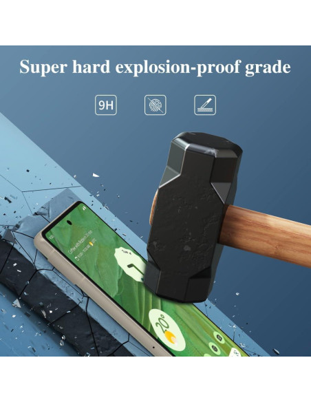 Protector de Pantalla Vidrio Templado GOZOPO para Google Pixel 7