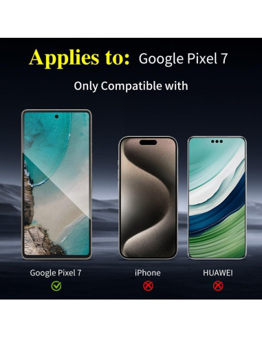 Protector de Pantalla Vidrio Templado GOZOPO para Google Pixel 7