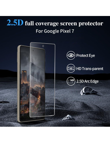 Protector de Pantalla Vidrio Templado GOZOPO para Google Pixel 7