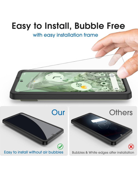 Protector de Pantalla Vidrio Templado amFilm para Google Pixel 8
