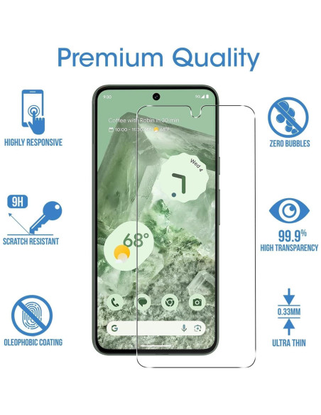 Protector de Pantalla Vidrio Templado amFilm para Google Pixel 8