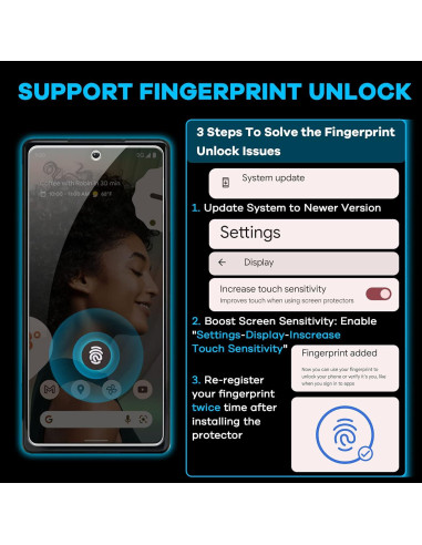 Protector de Pantalla AACL para Google Pixel 6a 2022 - 3+3
