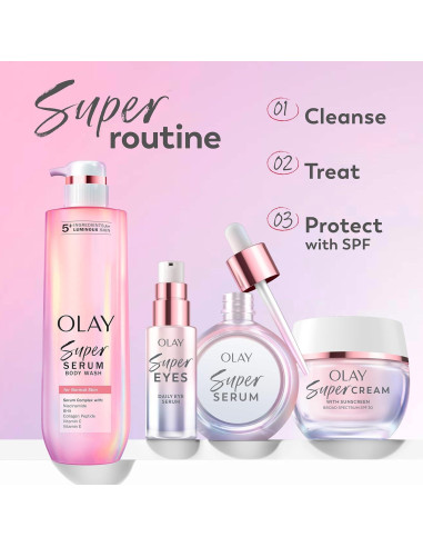 Suero Olay Super Ojos 12.7g - Vitamina C, Cafeína, Aloe Vera