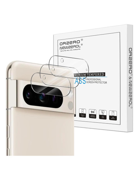Protector de Lente de Cámara Orzero para Google Pixel 8 Pro 6.7"