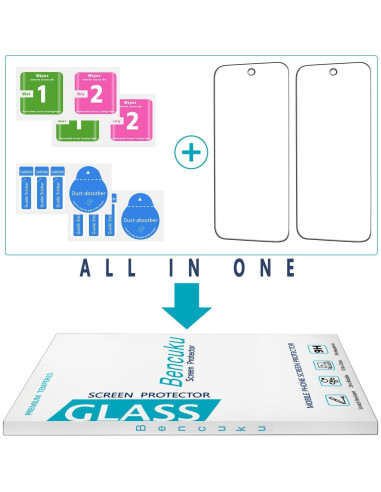 Protector de Pantalla Vidrio Templado Bencuku para Google Pixel 9A