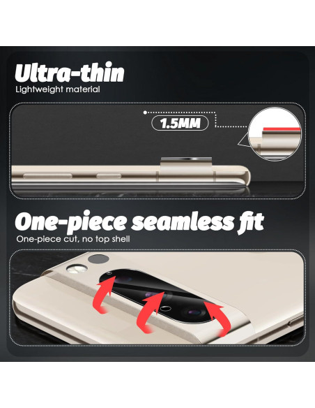 Protector de Lente de Cámara Orzero para Google Pixel 8 Pro 6.7"