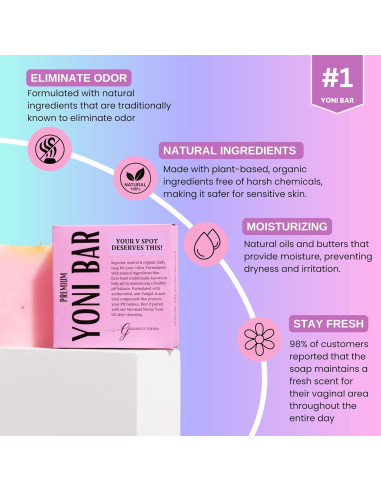 Jabón Yoni Natural Premium Goddess of The Sea 85g - Hidratante
