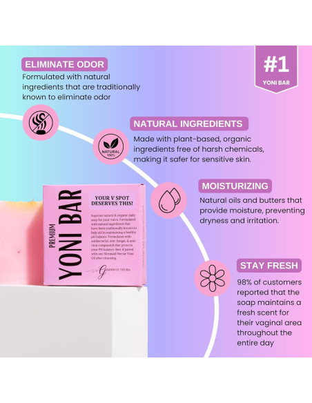 Jabón Yoni Natural Premium Goddess of The Sea 85g - Hidratante
