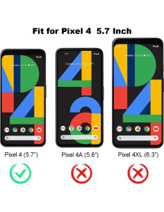 Protector de Pantalla Vidrio Templado ZYHKJYL para Google Pixel 4 2