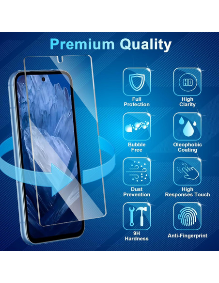 Protector de Pantalla Vidrio Templado 9H para Pixel 8a 5G - 6 Piezas Protector de Pantalla Vidrio Templado 9H para Pixel 8a 5G - 6 Piezas