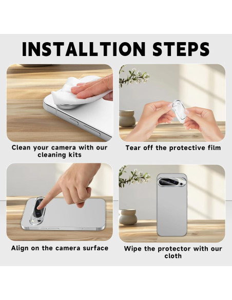 Paquete de 3 Protectores de Lente para Google Pixel 9 Pro XL