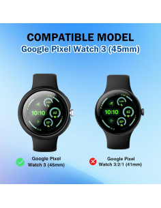 Funda Protectora EasEasy para Google Pixel Watch 3 45mm - Negro 2