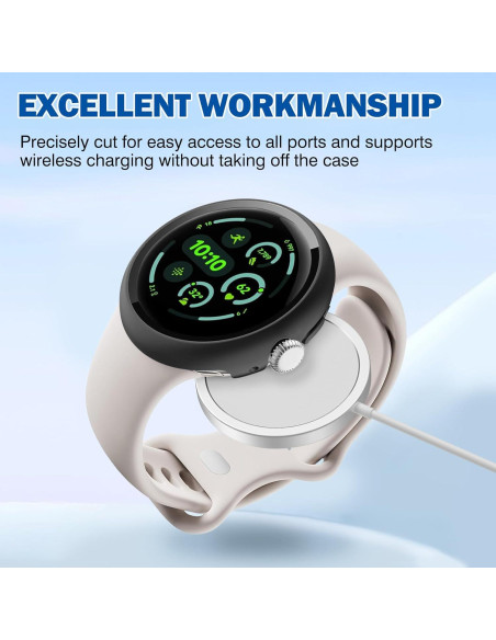 Funda Protectora EasEasy para Google Pixel Watch 3 45mm - Negro