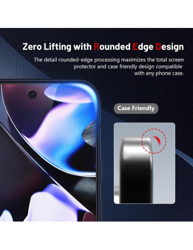 Protector de Pantalla Vidrio Templado BERSEM para Google Pixel 9 Pro XL