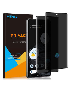 Protector de Pantalla Privado AOLWEEC para Google Pixel 7 Pro 2 Pack