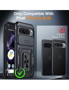 Funda ANTSHARE para Google Pixel 9 Pro XL - Resistente a Golpes, Soporte 360 2