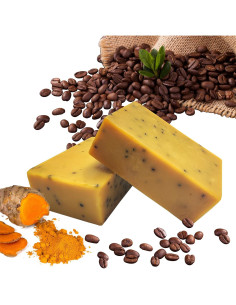 Jabón Natural de Café y Cúrcuma 113g - Hidratante y Exfoliante 2