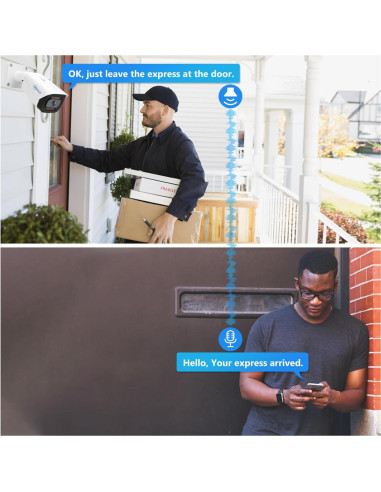 Sistema de Cámara de Seguridad Movols 4K PoE 8MP 8 Canales 3TB