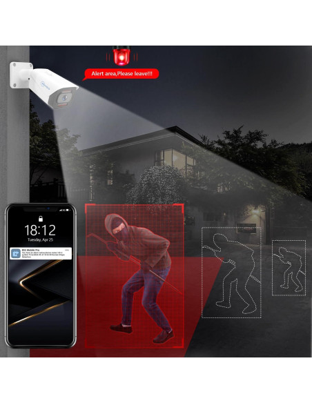 Sistema de Cámara de Seguridad Movols 4K PoE 8MP 8 Canales 3TB