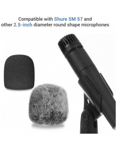 Paquete Cubilux de Cubierta de Espuma y Gato Muerto para Micrófono Shure SM57 2