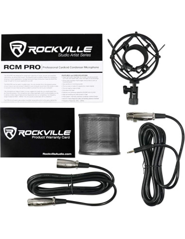 Micrófono de Condensador Rockville RCM PRO Cardioide 1.14kg