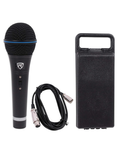 Micrófono Dinámico Cardioide Rockville RMM-XLR 600 Ohm Metal