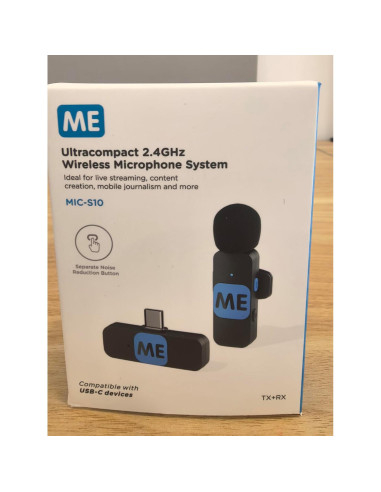 Micrófono Inalámbrico ME MIC-S10 USB-C para Android 50m