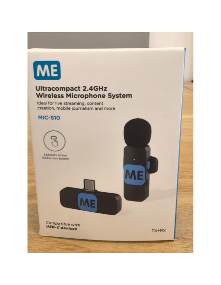Micrófono Inalámbrico ME MIC-S10 USB-C para Android 50m