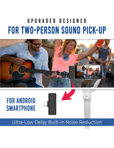 Micrófono Lavalier Inalámbrico Koune para Android con Estuche 2