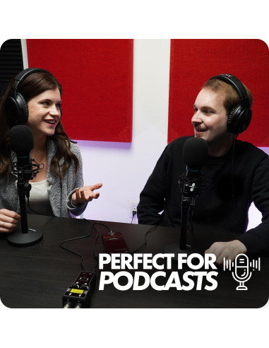 Kit de Podcast Movo MPB-P - 2 Micrófonos Condensador y Soportes