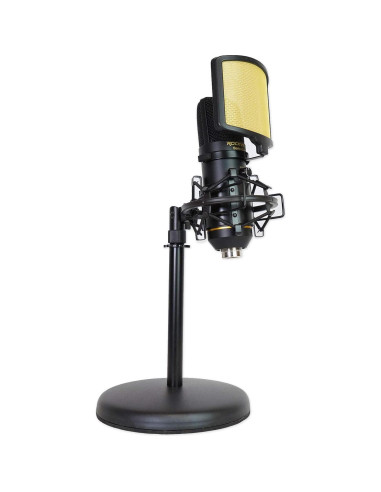 Micrófono USB Rockville Solo-Cast 24 bits 192kHz para Podcasting