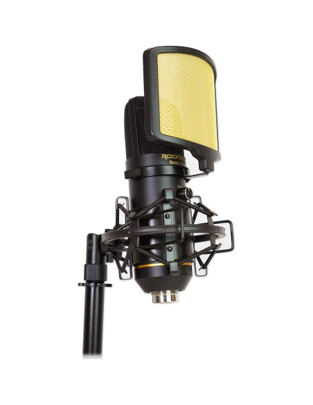 Micrófono USB Rockville Solo-Cast 24 bits 192kHz para Podcasting