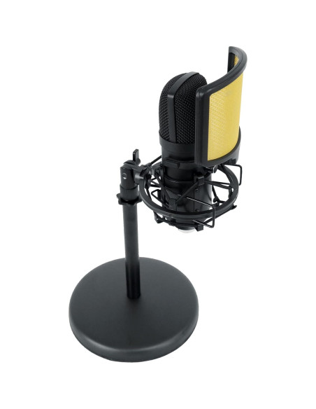 Micrófono USB Rockville Solo-Cast 24 bits 192kHz para Podcasting