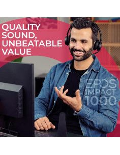 Auricular Estéreo Bluetooth EPOS Impact 1060T ANC para Teams 2
