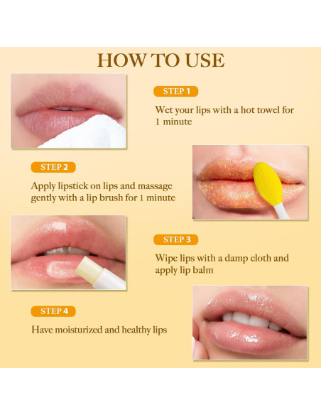 Juego de Exfoliantes Labiales MUREND con Balsamo Natural 3 Piezas Juego de Exfoliantes Labiales MUREND con Balsamo Natural 3 Piezas