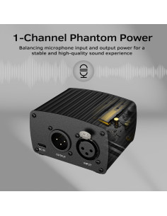 Soporte de Brazo de Micrófono FIFINE PM48+BM63 con Alimentación Phantom 48V 2