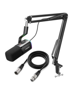 Micrófono Gaming MAONO PD100XS USB/XLR con RGB y Silencio
