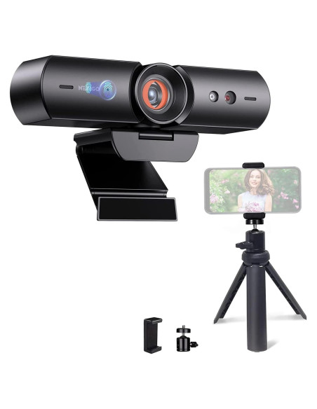 Webcam NexiGo N930w 1080P con Obturador y Trípode Ajustable
