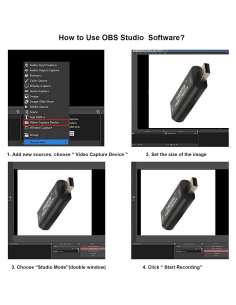 Tarjeta de Captura de Video HDMI 4K QIANRENON USB 2.0 1080P 2